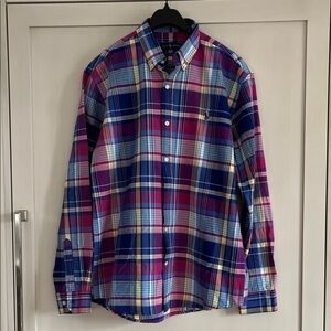 NEW Double RL Ralph Lauren Supply Company Plaid Shirt - Blue and Pink